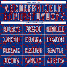 Load image into Gallery viewer, Custom Royal Crimson-White Abstract Network Splash Sublimation Soccer Uniform Jersey