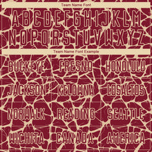 Load image into Gallery viewer, Custom Crimson Cream Abstract Network Splash Sublimation Soccer Uniform Jersey