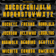 Load image into Gallery viewer, Custom Black Gold-Steel Gray Line Sublimation Soccer Uniform Jersey