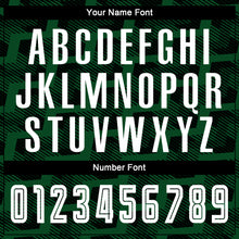 Load image into Gallery viewer, Custom Black White-Green Line Sublimation Soccer Uniform Jersey