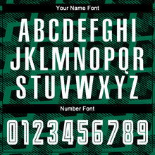 Load image into Gallery viewer, Custom Black White-Kelly Green Line Sublimation Soccer Uniform Jersey