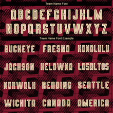 Load image into Gallery viewer, Custom Black Cream-Crimson Line Sublimation Soccer Uniform Jersey