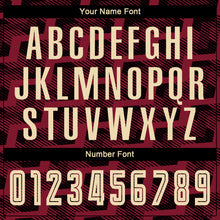 Load image into Gallery viewer, Custom Black Cream-Crimson Line Sublimation Soccer Uniform Jersey