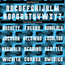 Load image into Gallery viewer, Custom Black White-Sky Blue Line Sublimation Soccer Uniform Jersey