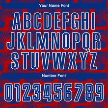 Load image into Gallery viewer, Custom Red Royal-White Line Sublimation Soccer Uniform Jersey