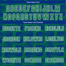 Load image into Gallery viewer, Custom Royal Kelly Green-White Line Sublimation Soccer Uniform Jersey