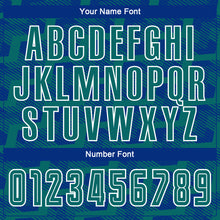 Load image into Gallery viewer, Custom Royal Teal-White Line Sublimation Soccer Uniform Jersey