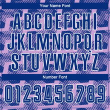 Load image into Gallery viewer, Custom Royal Light Purple-White Line Sublimation Soccer Uniform Jersey