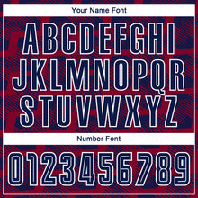 Load image into Gallery viewer, Custom Navy Crimson-White Line Sublimation Soccer Uniform Jersey