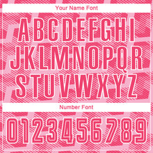 Load image into Gallery viewer, Custom Neon Pink Light Pink-White Line Sublimation Soccer Uniform Jersey