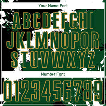 Load image into Gallery viewer, Custom Black Green-Old Gold Spalsh Sublimation Soccer Uniform Jersey