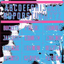 Load image into Gallery viewer, Custom Black Sky Blue-Pink Spalsh Sublimation Soccer Uniform Jersey