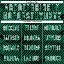 Load image into Gallery viewer, Custom Kelly Green Black-White Line Sublimation Soccer Uniform Jersey