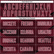 Load image into Gallery viewer, Custom Crimson Black-White Line Sublimation Soccer Uniform Jersey