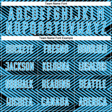 Load image into Gallery viewer, Custom Sky Blue Black-White Line Sublimation Soccer Uniform Jersey