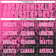 Load image into Gallery viewer, Custom Pink Black-White Abstract Fragment Art Sublimation Soccer Uniform Jersey