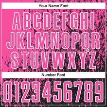 Load image into Gallery viewer, Custom Pink Black-White Abstract Fragment Art Sublimation Soccer Uniform Jersey