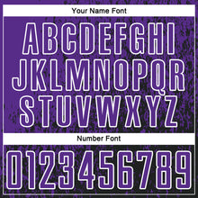 Load image into Gallery viewer, Custom Purple Black-White Abstract Fragment Art Sublimation Soccer Uniform Jersey