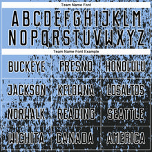 Load image into Gallery viewer, Custom Light Blue Black-White Abstract Fragment Art Sublimation Soccer Uniform Jersey