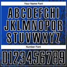 Load image into Gallery viewer, Custom Thunder Blue Black-White Abstract Fragment Art Sublimation Soccer Uniform Jersey