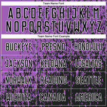 Load image into Gallery viewer, Custom Medium Purple Black-White Abstract Fragment Art Sublimation Soccer Uniform Jersey