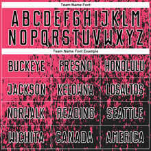 Load image into Gallery viewer, Custom Neon Pink Black-White Abstract Fragment Art Sublimation Soccer Uniform Jersey