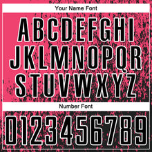 Load image into Gallery viewer, Custom Neon Pink Black-White Abstract Fragment Art Sublimation Soccer Uniform Jersey