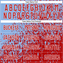 Load image into Gallery viewer, Custom Light Blue Red-White Abstract Fragment Art Sublimation Soccer Uniform Jersey