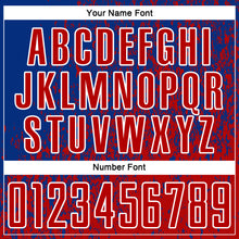 Load image into Gallery viewer, Custom Royal Red-White Abstract Fragment Art Sublimation Soccer Uniform Jersey