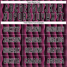 Load image into Gallery viewer, Custom Black Pink-White Geometric Shape Sublimation Soccer Uniform Jersey