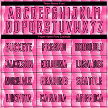 Load image into Gallery viewer, Custom Pink Black-White Geometric Shape Sublimation Soccer Uniform Jersey