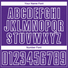 Load image into Gallery viewer, Custom Purple White Geometric Shape Sublimation Soccer Uniform Jersey