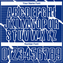 Load image into Gallery viewer, Custom Royal White Lightning Sublimation Soccer Uniform Jersey