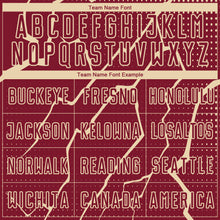 Load image into Gallery viewer, Custom Crimson City Cream Lightning Sublimation Soccer Uniform Jersey