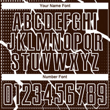 Load image into Gallery viewer, Custom Brown White Lightning Sublimation Soccer Uniform Jersey