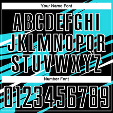 Load image into Gallery viewer, Custom Black Lakes Blue-White Line Sublimation Soccer Uniform Jersey