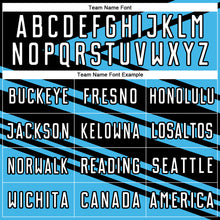 Load image into Gallery viewer, Custom Sky Blue White-Black Line Sublimation Soccer Uniform Jersey