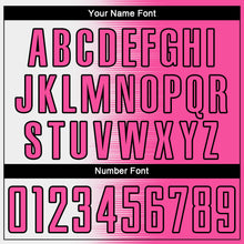 Load image into Gallery viewer, Custom Pink White-Black Gradient Line Sublimation Soccer Uniform Jersey