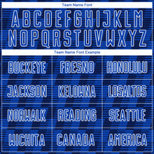 Load image into Gallery viewer, Custom Navy Thunder Blue-White Line Sublimation Soccer Uniform Jersey