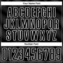 Load image into Gallery viewer, Custom Black Steel Gray-White Line Sublimation Soccer Uniform Jersey