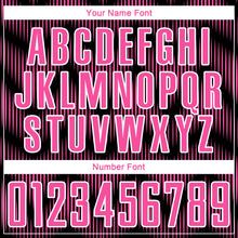 Load image into Gallery viewer, Custom Black Pink-White Line Sublimation Soccer Uniform Jersey