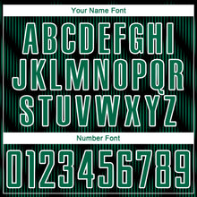 Load image into Gallery viewer, Custom Black Kelly Green-White Line Sublimation Soccer Uniform Jersey