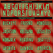 Load image into Gallery viewer, Custom Red Pea Green-Black Line Sublimation Soccer Uniform Jersey