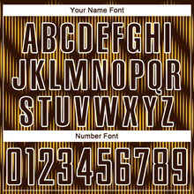 Load image into Gallery viewer, Custom Brown Gold-White Line Sublimation Soccer Uniform Jersey