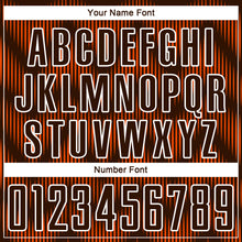 Load image into Gallery viewer, Custom Brown Orange-White Line Sublimation Soccer Uniform Jersey