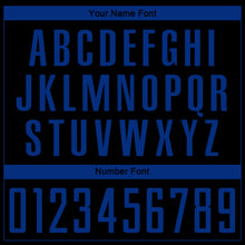 Load image into Gallery viewer, Custom Black Royal Sublimation Soccer Uniform Jersey