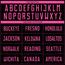 Load image into Gallery viewer, Custom Black Pink Sublimation Soccer Uniform Jersey