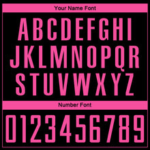 Load image into Gallery viewer, Custom Black Pink Sublimation Soccer Uniform Jersey