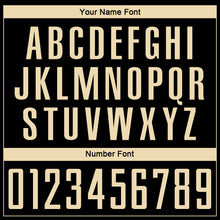 Load image into Gallery viewer, Custom Black Cream Sublimation Soccer Uniform Jersey