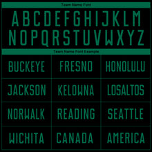 Load image into Gallery viewer, Custom Black Kelly Green Sublimation Soccer Uniform Jersey